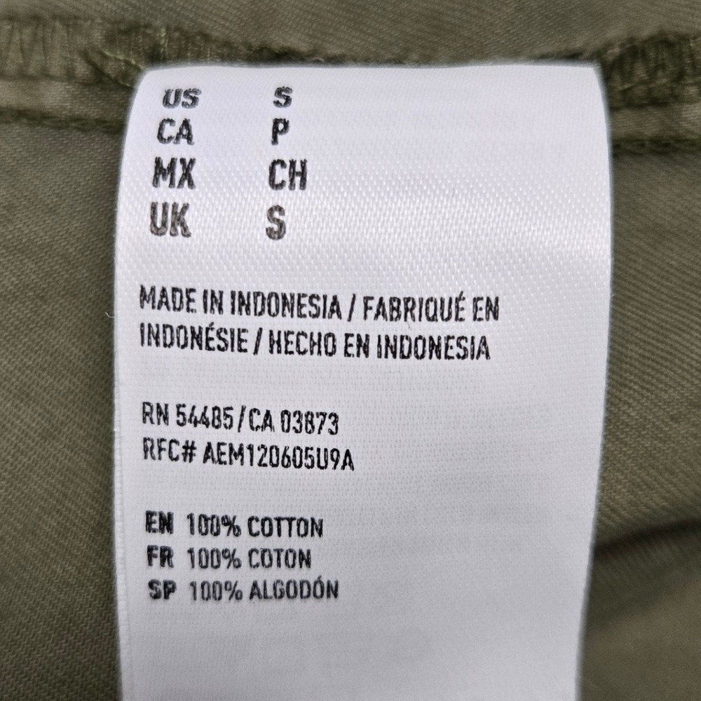 American‎ Eagle Outfitters Olive Green Utility Anorak Jacket Hooded Zip Pockets - Picture 9 of 13